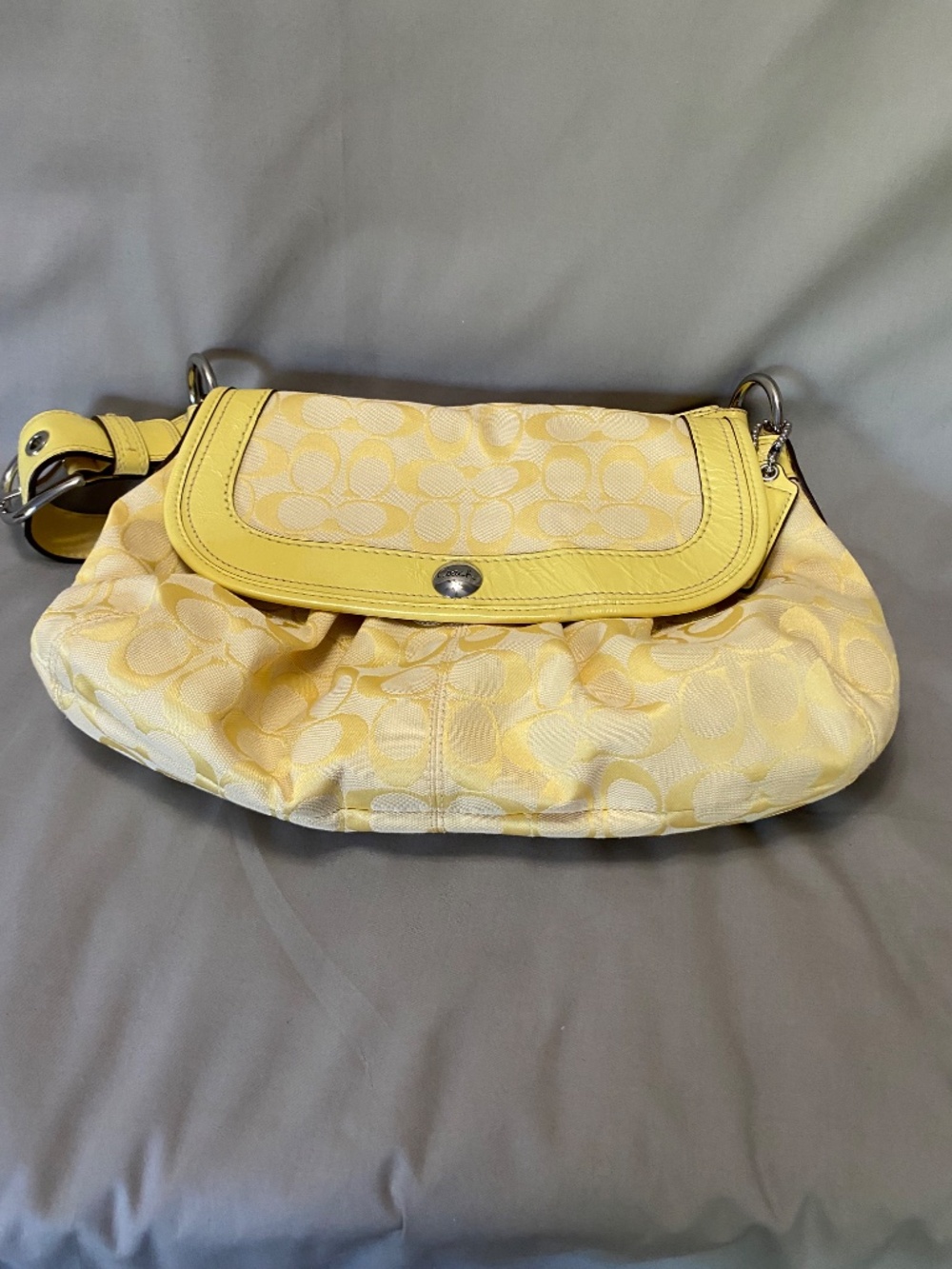 Coach Jacquard and Leather pleated soho shoulder bag - Picture 3 of 9